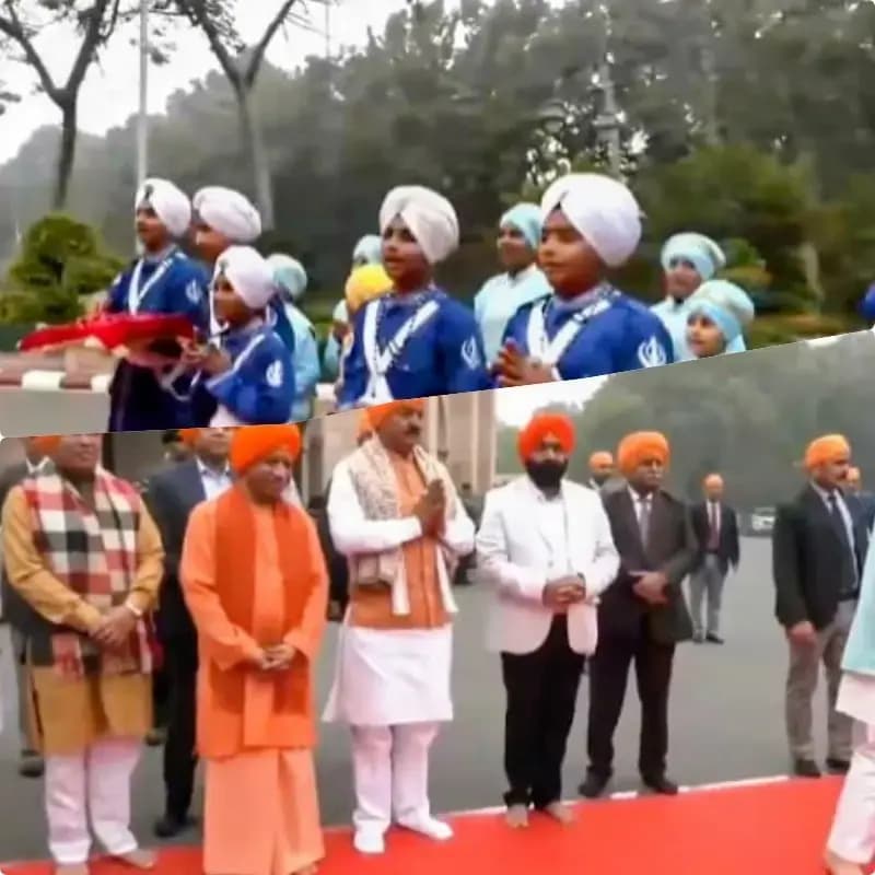  वीर बाल दिवस पर मुख्यमंत्री योगी आदित्यनाथ ने साहिबजादों के रूप में बच्चों का अभिनन्दन  किया स्वीकार 