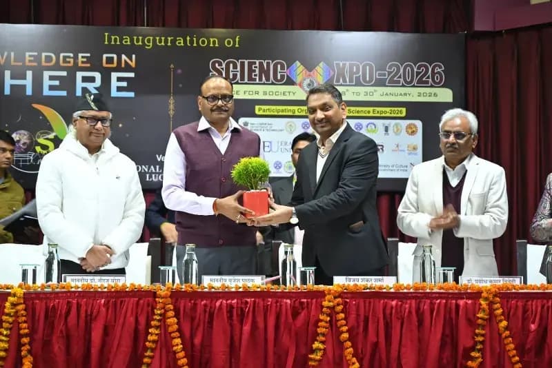 आंचलिक विज्ञान नगरी, लखनऊ में नॉलेज ऑन स्फीयर एवं साइंस एक्सपो–2026 का उद्घाटन