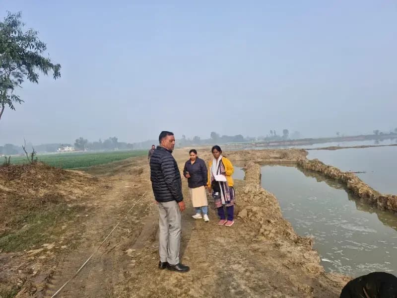 लखनऊ के BKT  क्षेत्र में अवैध खनन पर प्रशासन की एक बड़ी  कार्यवाही 