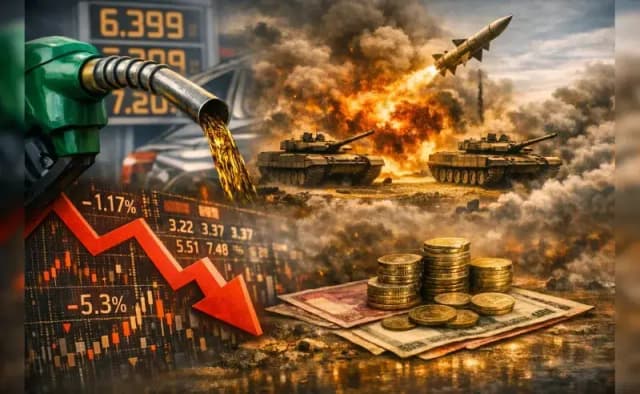ईरान, इज़राइल और अमेरिका के बीच बढ़ते तनाव के कारण भारतीय शेयर बाज़ार में भारी गिरावट