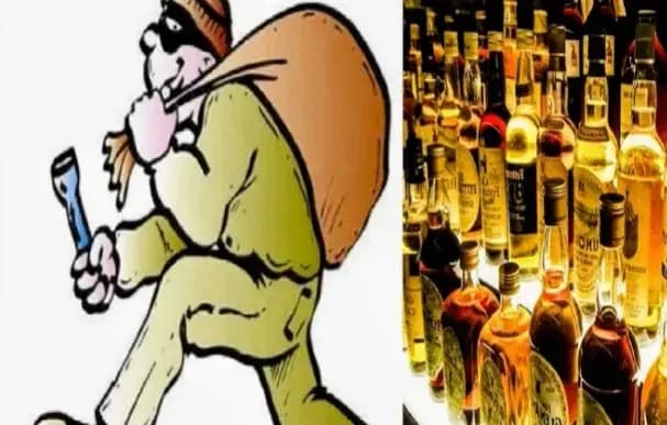 लखनऊ के BKT में ग्रिल काटकर अंग्रेजी शराब दुकान से लाखों का माल चोरी ,धमकी का एंगल भी आया सामने