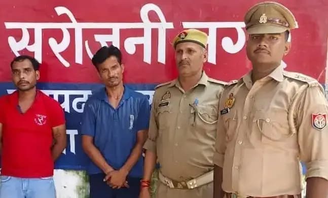 लखनऊ के सरोजनी नगर पुलिस ने कॉलेज से बैटरी चोरी करने वाले दो चोर किए गिरफ्तार