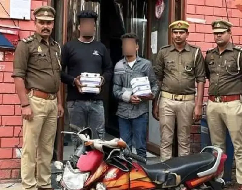 हुसैनगंज पुलिस की चेारी की घटनाओ पर कडी कार्यवाही,दो शातिर चोर गिरफ्तार