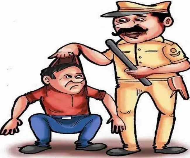 चेकिंग अभियान के दौरान पुलिस ने चोर को पकडा,लखनऊ के विकासनगर इलाके की घटना