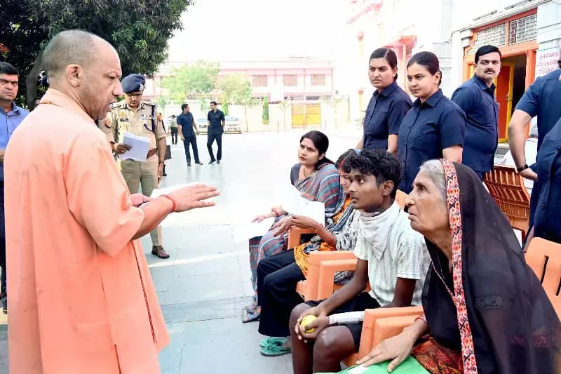गोरखपुर में आयोजित जनता दर्शन,सीएम योगी ने सुनी 200 लोगों की समस्याएं